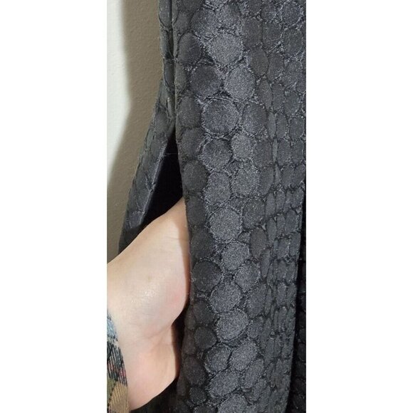 Banana Republic Dress 2 Black Embossed Pleated Cocktail Pockets Casual Classic - Picture 13 of 13
